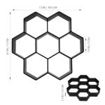 Hexagon Concrete Stamps for Garden Walkways