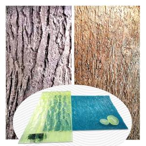 Two Tree Bark Polyurethane Concrete Stamps Set