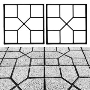 High-Quality Concrete Pathway Stamp Set - 2 Pack