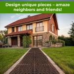 4-Piece Cobblestone Concrete Paving Mold Set