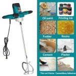 2300W Portable Electric Concrete Mixer with Adjustable Speed