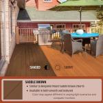 Saddle Brown Liquid Rubber Deck Coating - 4 Gallon