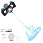 Powerful 2400W Handheld Electric Cement Mixer