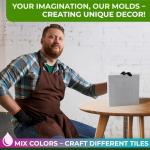 Cobblestone Concrete Molds Set for Pathways 4 pcs