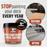 Stone Gray Liquid Rubber Deck Coating - 1 Gallon