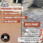 Stone Gray Liquid Rubber Deck Coating - 1 Gallon