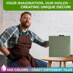 Concrete Cobblestone Paving Molds Set - 4pcs