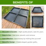 Concrete Cobblestone Paving Molds Set - 4pcs