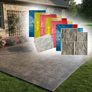 Slate Stone Stamp Set for Concrete Mats