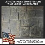 Slate Stone Stamp Set for Concrete Mats