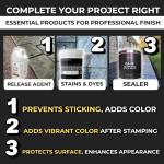 Slate Stone Stamp Set for Concrete Mats