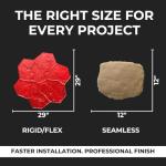 Random Stone Concrete Stamps - Set of 5