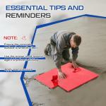 8 Pcs Concrete Stamping Mats Set with Handles