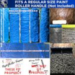 Concrete Texture Roller Stamp Set - 5 Rollers, 4 Stamps