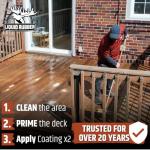 Liquid Rubber Smooth Deck Coating - 1 Gallon