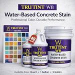 Walttools Dove Water-Based Concrete Stain - 1 Quart