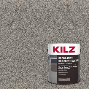 KILZ Slip Resistant Decorative Concrete Coating, Gray