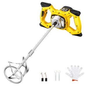 2300W Handheld Electric Concrete Mixer with 6 Speeds
