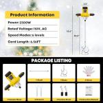 2300W Handheld Electric Concrete Mixer with 6 Speeds