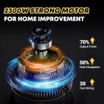 2300W Handheld Electric Concrete Mixer with 6 Speeds