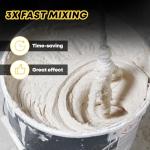 2300W Handheld Electric Concrete Mixer with 6 Speeds