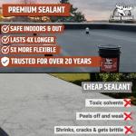 Liquid Rubber Waterproof Sealant for Roofs & More