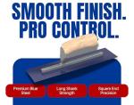 Bon Tool Square Finish Trowel with Wood Handle