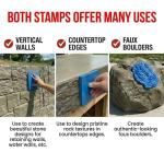 Small Concrete Texture Stamp Kit for Projects