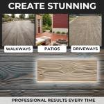 Wood Grain Concrete Texture Flexible Stamp Mat 24"x9