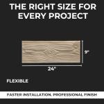 Wood Grain Concrete Texture Flexible Stamp Mat 24"x9