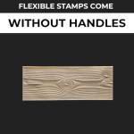 Wood Grain Concrete Texture Flexible Stamp Mat 24"x9