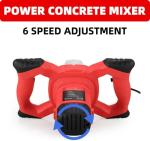 2300W Handheld Electric Concrete Mixer with 6 Speeds