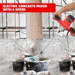 2300W Handheld Electric Concrete Mixer with 6 Speeds