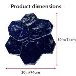 Notched Slate Concrete Stamp Mats - 30"x30" Set