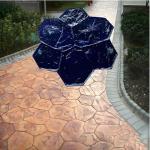 Notched Slate Concrete Stamp Mats - 30"x30" Set