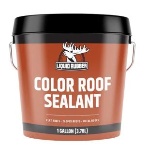 Liquid Rubber Waterproof Sealant - Medium Brown, 1 Gallon