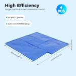 4-Piece Concrete Stamps Set - Slate Texture Mats