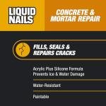 Gray Concrete and Mortar Repair Adhesive - 10.3 oz