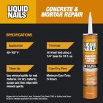 Gray Concrete and Mortar Repair Adhesive - 10.3 oz