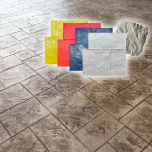 Set of 5 Decorative Concrete Ashlar Slate Stamps