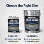 Walttools Liquid Release for Concrete Stamps, Countertop Edge Forms, Tools (1 gallon)