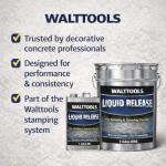 Walttools Liquid Release for Concrete Stamps, Countertop Edge Forms, Tools (1 gallon)