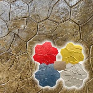 Random Stone Concrete Stamps - Set of 5