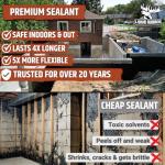 Liquid Rubber Waterproof Concrete Sealant - 1 Gallon