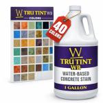 Walttools Tru Tint Water-Based Concrete Stain - 1 Gallon
