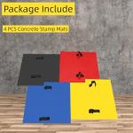 4-Piece Polyurethane Concrete Stamp Mat Set
