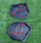 Set of 6 Plastic Concrete Paver Molds