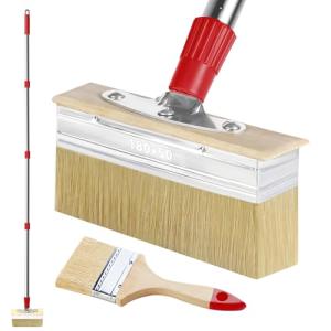 60" Long Handle Deck Stain Brush Set