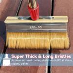 60" Long Handle Deck Stain Brush Set