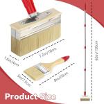 60" Long Handle Deck Stain Brush Set